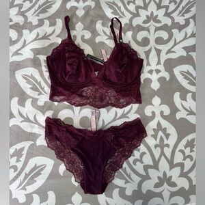 NWT Victoria’s Secret maroon set